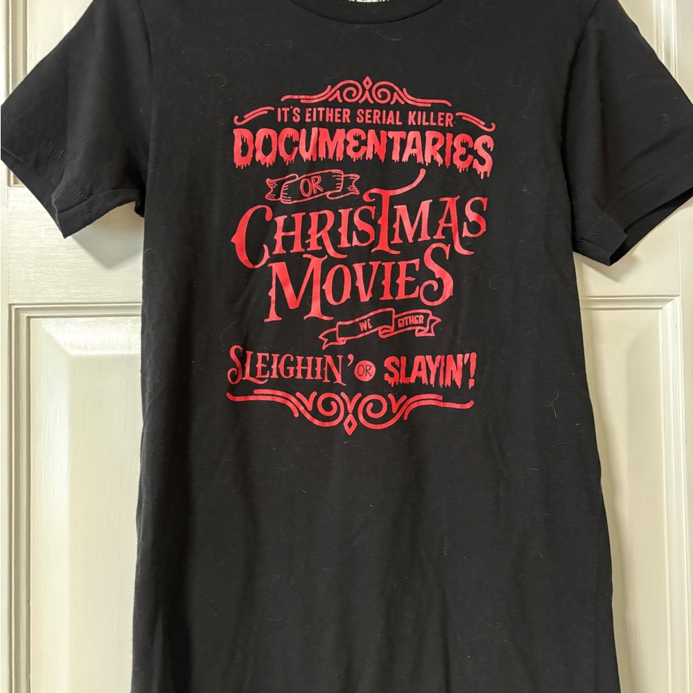 Bella Canvas Black Tee with Red Print